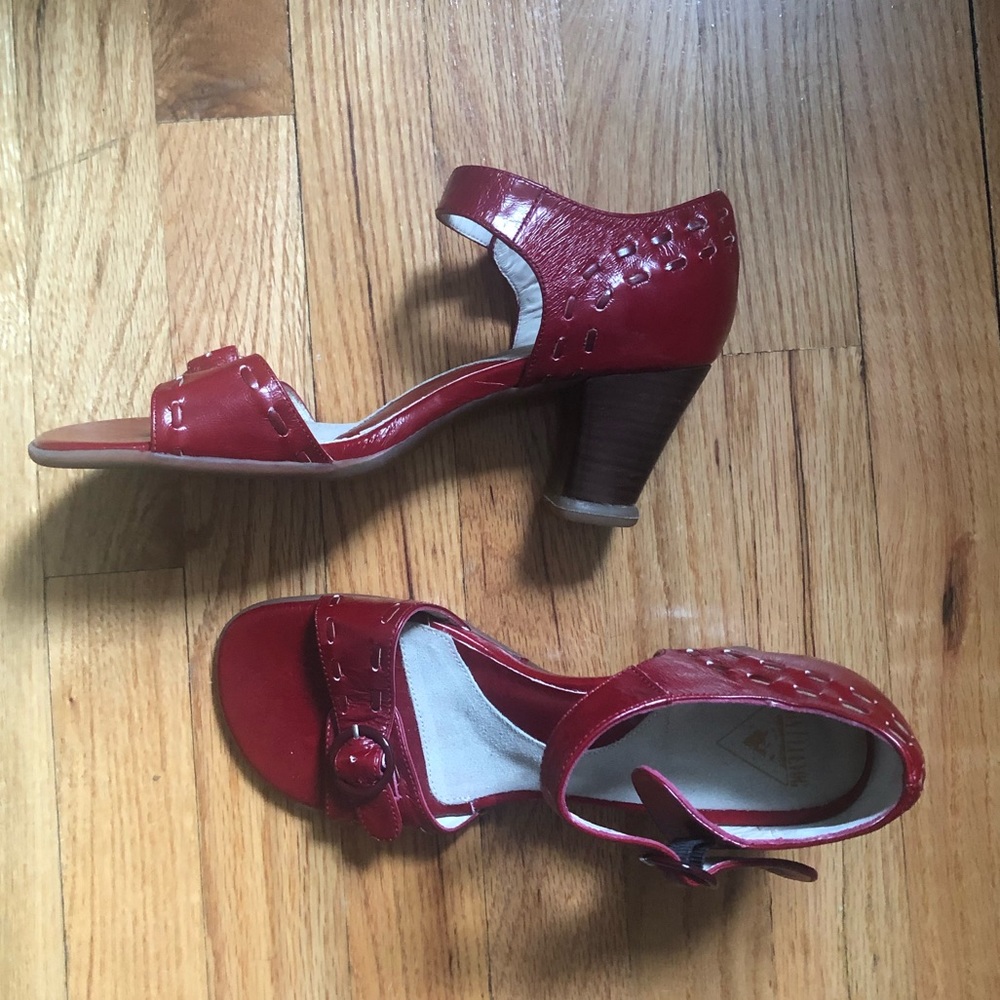 Fluevog red patent leather heels size 9. Open to offers